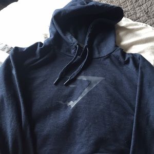 Gymshark crop hoodie blue